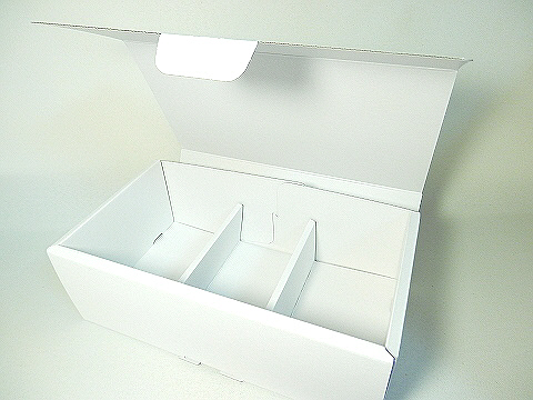 画像1: ホワイト  ３仕切り　ギフト箱