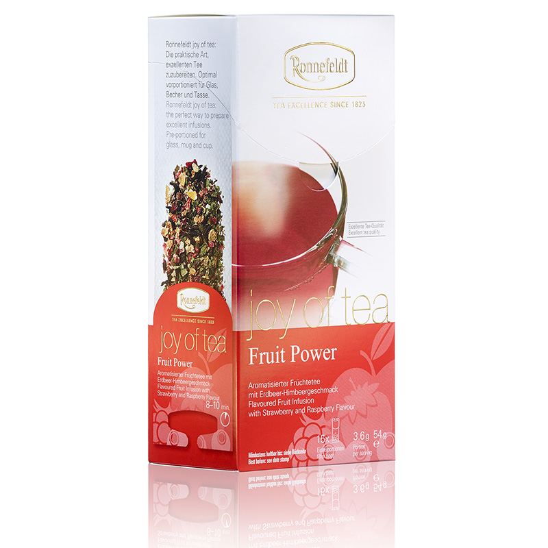 画像1: 【ロンネフェルト】ジョイオブティー　フルーツパワー箱入り　１５本　爽やかな酸味とフルーツの甘み　色が赤くきれいです