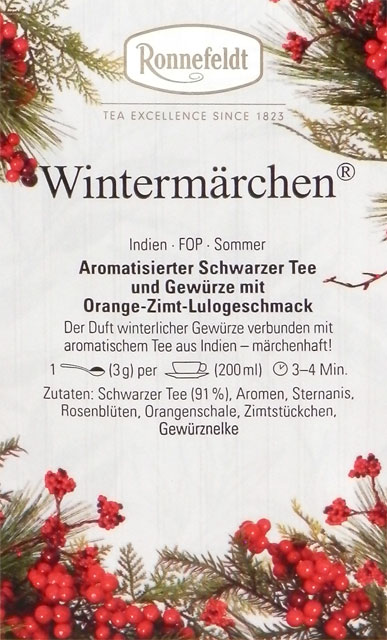 画像3: 冬季限定商品　ウインターメルヘン　【ロンネフェルト】　シナモン　オレンジピールの香りがミルクティーとよく合います